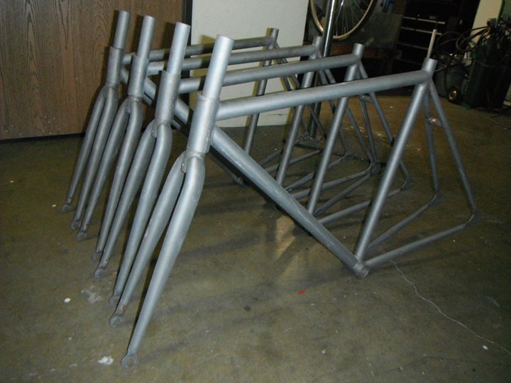 unpainted bike frame